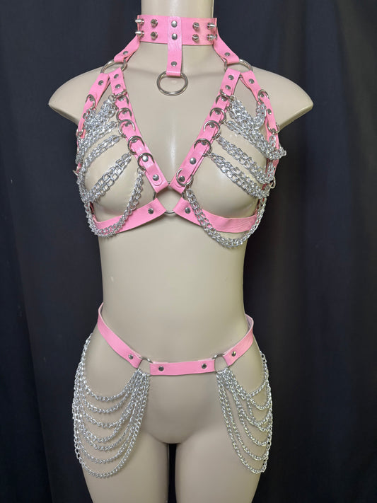 Baby pink harness